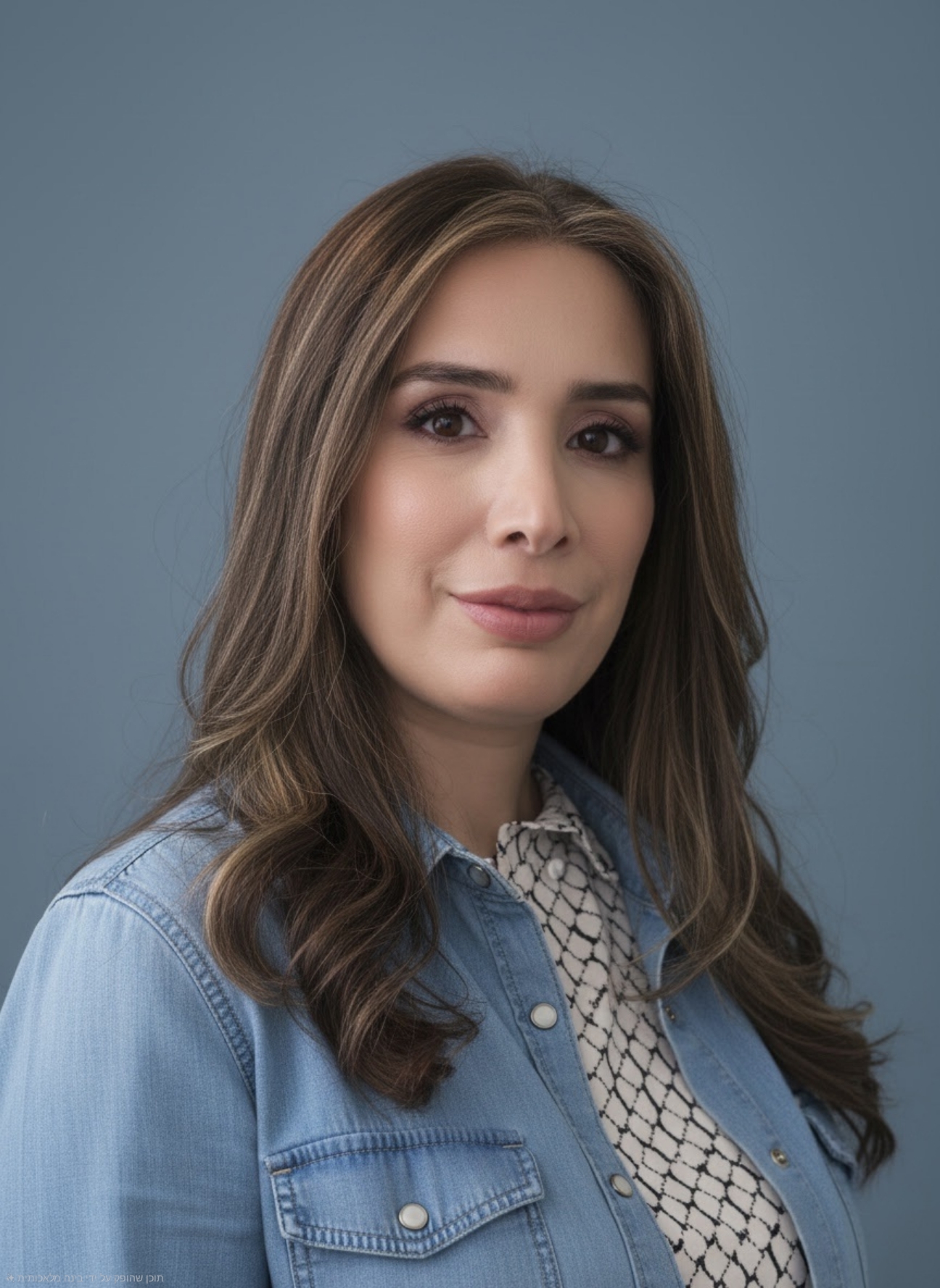 אודל סנה יועצת משכנתאות מחייכת במשרד מואר